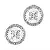 Apart Kolczyki z białego złota z diamentami - koła - 0,33 ct - próba 750< Kolczyki Z Diamentami