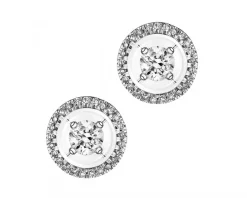 Apart Kolczyki z białego złota z diamentami - koła - 0,33 ct - próba 750< Kolczyki Z Diamentami