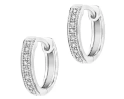 Apart Kolczyki z białego złota z diamentami - koła - 0,05 ct - próba 585< Wszystkie