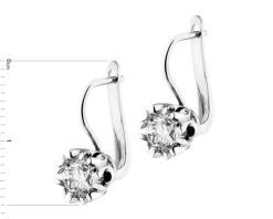 Clearance Apart Kolczyki z białego złota z brylantami - SI1/H - 2,00 ct - próba 750