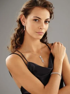 Sale Apart Kolczyki z białego złota z diamentami - 3,09 ct - próba 750