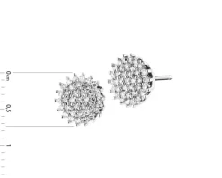 Apart Kolczyki z białego złota z diamentami - 0,24 ct - próba 585< Kolczyki Z Diamentami