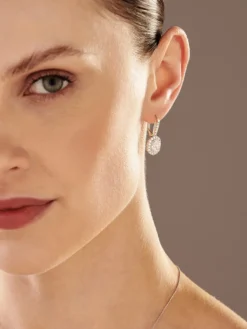 Hot Apart Kolczyki z białego złota z diamentami - VS2/H - 2,70 ct - próba 750