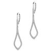 Outlet Apart Kolczyki z białego złota z brylantami - 0,45 ct - próba 585