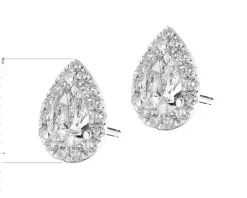 Online Apart Kolczyki z białego złota z diamentami - SI2/H - 1,11 ct - próba 750