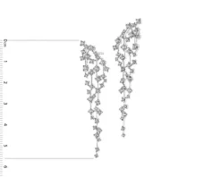 Online Apart Kolczyki z białego złota z brylantami - 2,18 ct - próba 585