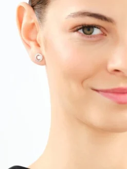 Apart Kolczyki z białego złota z diamentami - koła - 0,33 ct - próba 585< Kolczyki Z Diamentami
