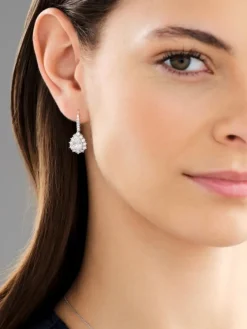 Sale Apart Kolczyki z białego złota z diamentami - 3,17 ct - próba 750
