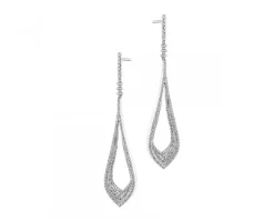 Clearance Apart Kolczyki z białego złota z diamentami - 1,00 ct - próba 585