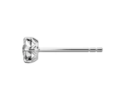 Outlet Apart Kolczyki z białego złota z brylantami - 0,16 ct - próba 585