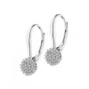 Hot Apart Kolczyki z białego złota z diamentami - 0,18 ct - próba 585