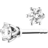 Clearance Apart Kolczyki z białego złota z brylantami - 0,15 ct - próba 750