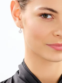 Apart Kolczyki z białego złota z brylantami laboratoryjnymi - 1,10 ct - próba 585< Wszystkie