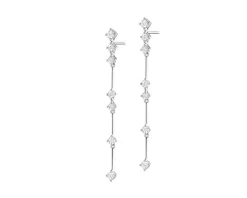 Outlet Apart Kolczyki z białego złota z brylantami - 1,06 ct - próba 750