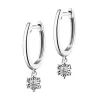 Apart Kolczyki z białego złota z brylantami - 0,05 ct - próba 375< Kolczyki Z Diamentami