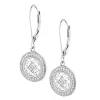 Apart Kolczyki z białego złota z diamentami - rozety - 0,17 ct - próba 585< Kolczyki Z Diamentami