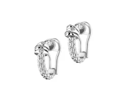 Discount Fope Kolczyki z białego złota z brylantami - 0,08 ct - próba 750