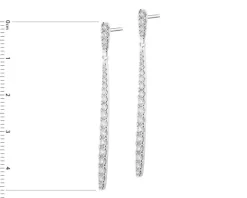 New Apart Kolczyki z białego złota z brylantami - 1,27 ct - próba 750