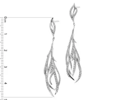 Sale Apart Kolczyki z białego złota z brylantami - 1,01 ct - próba 585