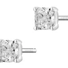 Discount Apart Kolczyki z białego złota z diamentami - 1,00 ct - próba 585