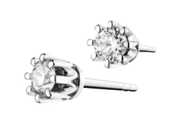 Clearance Apart Kolczyki z białego złota z brylantami - 0,32 ct - próba 585