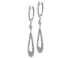 Apart Kolczyki z białego złota z diamentami - 0,55 ct - próba 585< Kolczyki Z Diamentami