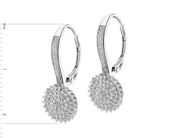 Apart Kolczyki z białego złota z diamentami - 0,38 ct - próba 585< Kolczyki Z Diamentami
