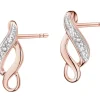 Apart Kolczyki z różowego złota z diamentami - 0,008 ct - próba 375< Kolczyki Z Diamentami