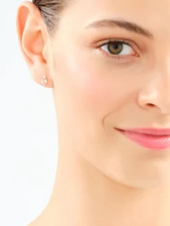 Apart Kolczyki z różowego złota z diamentami i morganitami - próba 585< Wszystkie