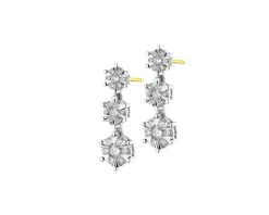 Apart Kolczyki z żółtego i białego złota z brylantami - 0,75 ct - próba 585< Wszystkie