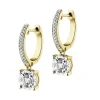 Apart Kolczyki z żółtego i białego złota z diamentami - 0,27 ct - próba 585