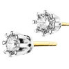 Apart Kolczyki z żółtego i białego złota z brylantami - 0,32 ct - próba 585< Kolczyki Z Diamentami