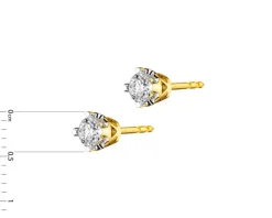 Apart Kolczyki z żółtego złota z brylantami - 0,36 ct - próba 750< Wszystkie