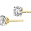 Apart Kolczyki z żółtego złota z brylantami - 0,69 ct - próba 585< Wszystkie