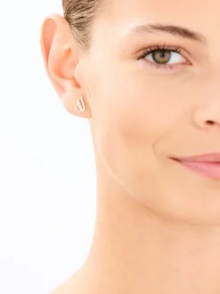 Apart Kolczyki z żółtego złota z brylantami - 0,01 ct - próba 375< Wszystkie