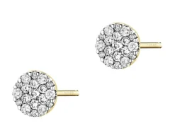 Apart Kolczyki z żółtego złota z brylantami - 0,48 ct - próba 585< Kolczyki Z Diamentami