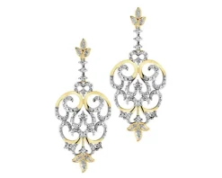 Apart Kolczyki z żółtego złota z brylantami - 0,30 ct - próba 585< Kolczyki Z Diamentami