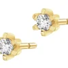 Apart Kolczyki z żółtego złota z brylantami - 0,08 ct - próba 585< Kolczyki Z Diamentami