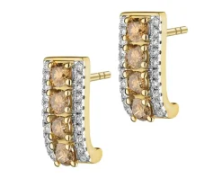 Apart Kolczyki z żółtego złota z brylantami - 1,13 ct - próba 585< Wszystkie