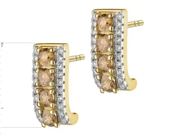 Apart Kolczyki z żółtego złota z brylantami - 1,13 ct - próba 585< Wszystkie