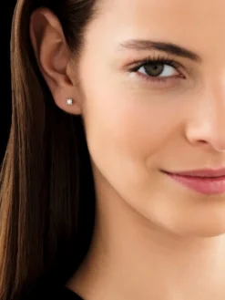 Discount Apart Kolczyki z żółtego złota z brylantami - serca - 0,24 ct - próba 585