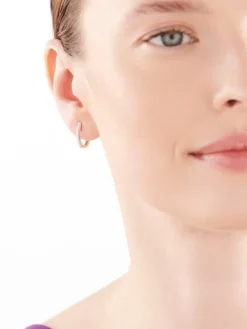 Hot Apart Kolczyki z żółtego złota z brylantami - koła - 0,15 ct - próba 585
