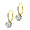 Online Apart Kolczyki z żółtego złota z brylantami - 0,86 ct - próba 750