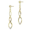 Clearance Apart Kolczyki z żółtego złota z brylantami - 0,008 ct - próba 585