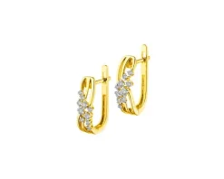 New Apart Kolczyki z żółtego złota z brylantami - 0,29 ct - próba 585