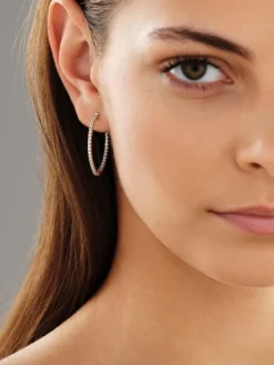 Outlet Apart Kolczyki z żółtego złota z brylantami - koła - 1,00 ct - próba 585