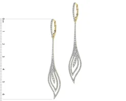 Best Apart Kolczyki z żółtego złota z brylantami - 0,77 ct - próba 585
