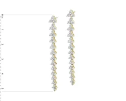 Discount Apart Kolczyki z żółtego złota z brylantami - 2,00 ct - próba 585