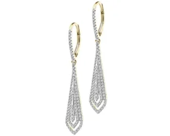 Apart Kolczyki z żółtego złota z brylantami - 0,55 ct - próba 585< Wszystkie