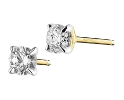 Sale Apart Kolczyki z żółtego złota z brylantami - 0,36 ct - próba 750